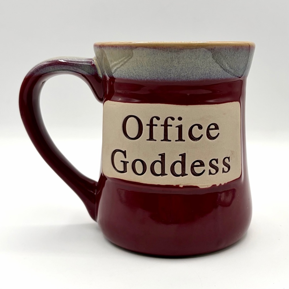 Tumbleweed Pottery Stoneware Coffee / Tea Mug - Office Goddess